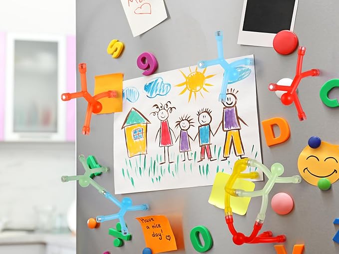 10 Pcs Magnetic-Toys-Men-People, Colorful, Kids Travel Toys, for Refrigerator Magnets, Office, Whiteboard Decoration