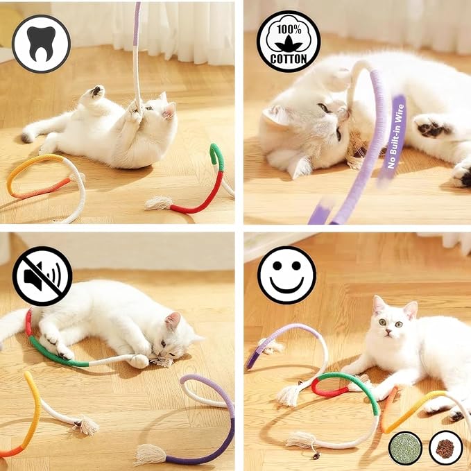 Cat Toys 3Pack Cat Grass Treat Catnip Toy with Silvervine for Indoor Kitten Toys Wood Cat Chew Rope Kitten Grass Sticks for Teeth Cleaning Cat Snack for Kitty Cat Nip Dental Care Cat Self Play