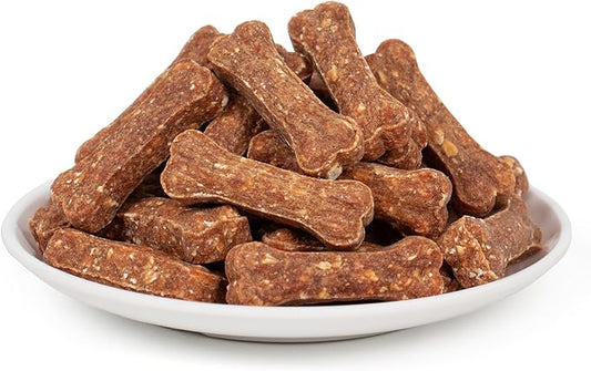 MON2SUN Dog Treats 2 Inch Chicken & Oat Treats with Cranberry Powder, Crunchy Biscuits for Small Dogs, Training Rewards, 10.6 oz (35 Count)