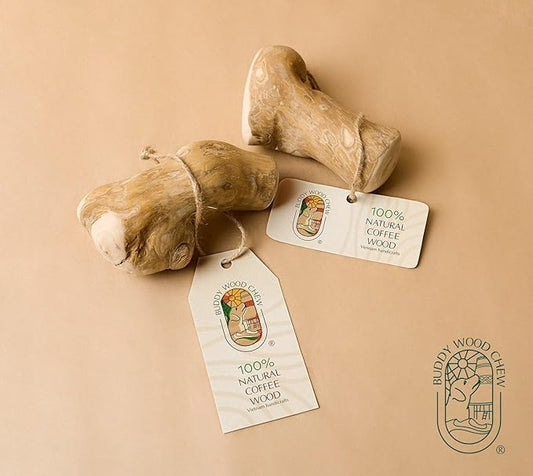 Coffee Wood Toys for Dog - Gorilla Chew, Natural Dog Bone Alternative, Durable, Long Lasting (M (Single))