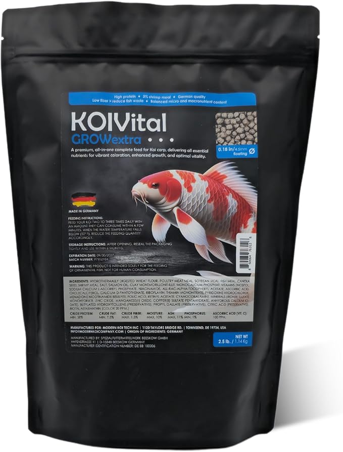Grow Extra Swim Koi Food (1 Pack 25lb)