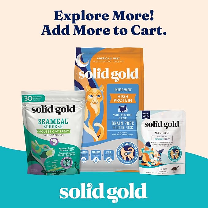 Solid Gold Wet Cat Food Variety Pack - Pate & Shreds in Gravy - Healthy Canned Cat Food Pate w/Real Chicken, Tuna, Mackerel & Sardine - Grain Free & Gluten Free Can Meals for Cats & Kittens - 24ct/3oz