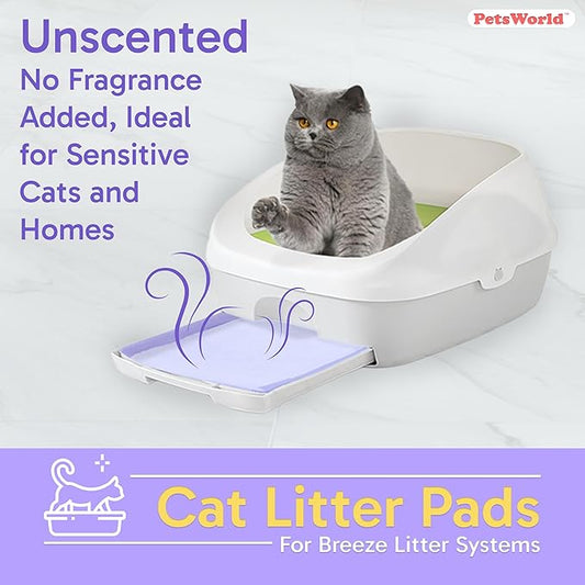 PETSWORLD Cat Pad Refills for Tidy Cats Breeze Litter System (800 Pads)