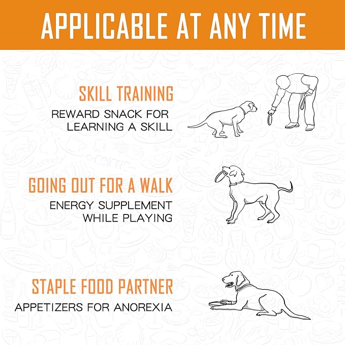 Chicken Sweet Potato Dog Treats, Double Sweet Potato Chews with Taurine, Healthy Pet Snacks for Small Medium Large Dogs, 12.5 oz