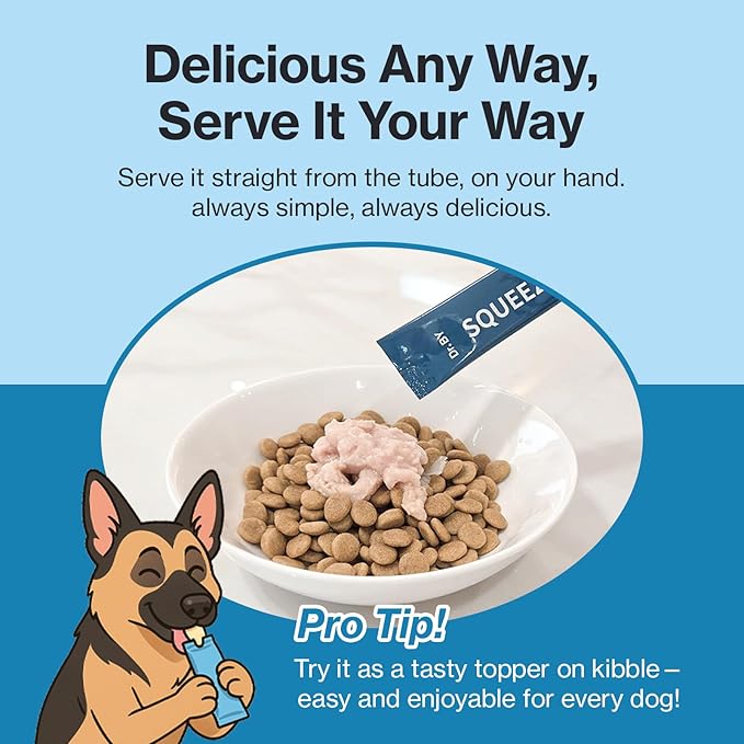 Dr.by Squeeze Probiotics for Dogs Gut Health Immunity Skin&Alllergy Care Diarrhea Relief Digestive Stomach Support with L. crispatus KT-11 Lickable Paste Formula Individually Packaged, Chicken
