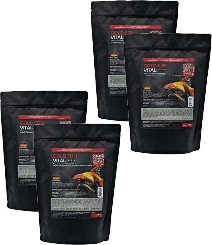 Koi Vital Goldfish Fish Food (4 Pack 2.5lb)