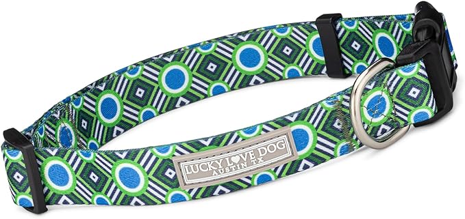 Lucky Love Dog - Adjustable Dog Collar with Easy Click Buckle for Small to Large Ones, Durable, & Comfortable for Male & Female Dogs, Pet Collar for Puppies & Adult Dogs - Leo, XS