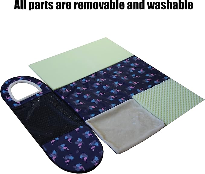 Dog Bed or Cat Bed,2 Ways to Use,Indoor Pet House with Fluffy Mat,Removable and Washable Cover,Splash-Proof House and Non-Slip Bottom,for Medium Dogs and Cats(L Flamingo)