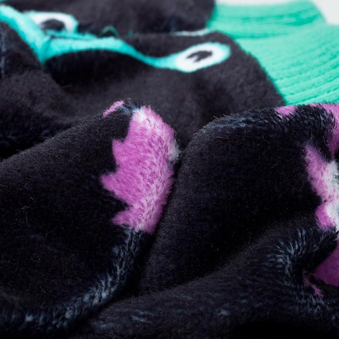 Fitwarm Cute Monster Halloween Dog Pajamas, Funny Costumes for Small Dogs Boy Girl, Festive Pet Clothes, Green, Purple, Black, Large