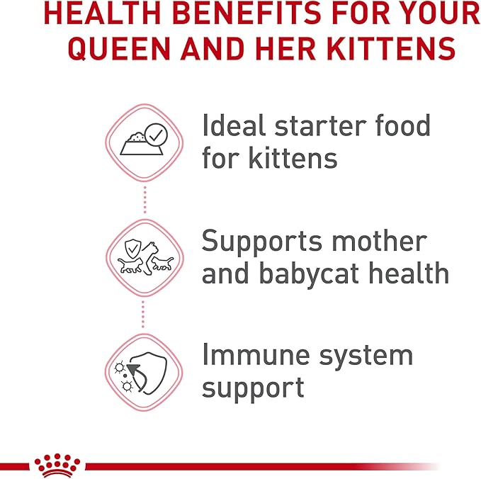 Royal Canin Feline Health Nutrition Mother & Babycat Queen Ultra Soft Mousse in Sauce Cat Food, 3 oz (Pack of 24)