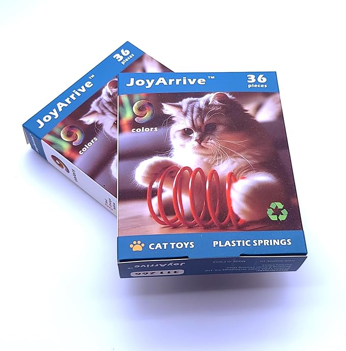 9Colors Cat Springs Toy for Indoor Cats, Interactive Self-Play Hunting Toy for Kittens, Biting & Swatting Creative Coil Toys 72Pcs