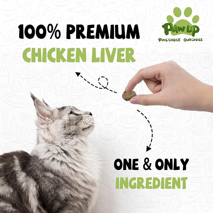 Freeze Dried Chicken Liver Pet Treats, High Protein Freeze-Dried Pet Food for Dogs, Cats, Fresh Ingredient Snacks, 2.1 oz, Rawhide Free&Grain Free