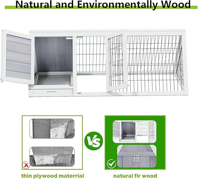 Chicken Coops and Rabbit Hutches with Run, Indoor Outdoor Hamster Cage, Wooden Brooder Boxes for Small Animal