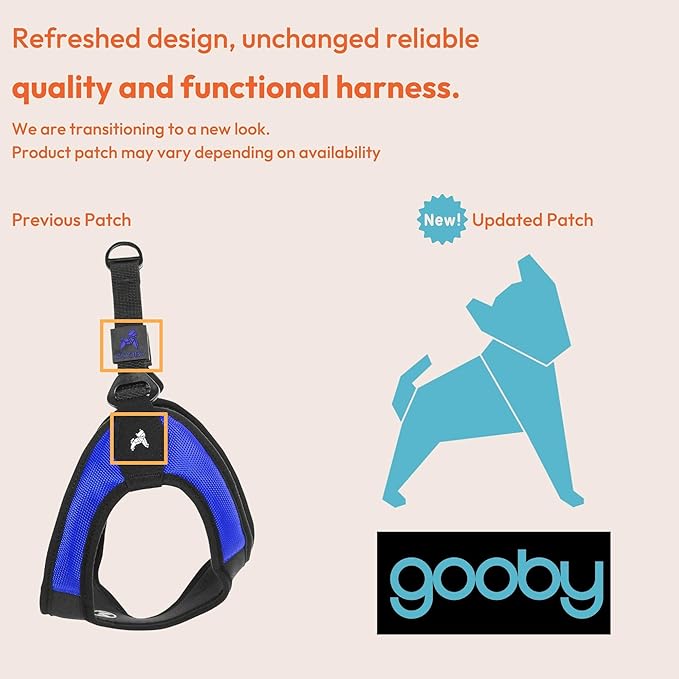 Gooby Escape Free Easy Fit Harness - Hot Pink, Large - No Pull Step-in Patented Small Dog Harness with Quick Release Buckle - Perfect On The Go No Pull Harness for Small Dogs or Medium Dog Harness