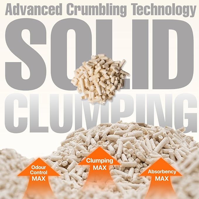 Tofu Cat Litter Natural Clumping Tofu Cat Litter, Fast Clumping and Easily Scoop-able 5.5lb/88oz 5 Scents - Original + Peach, 2 Pack