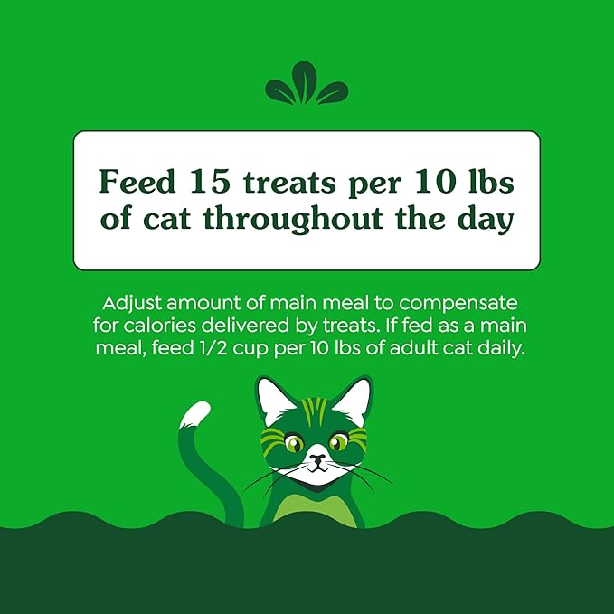Greenies Feline Smartbites Skin & Fur Crunchy and Soft Cat Treats, Salmon Flavor, 2.1 oz. Pack