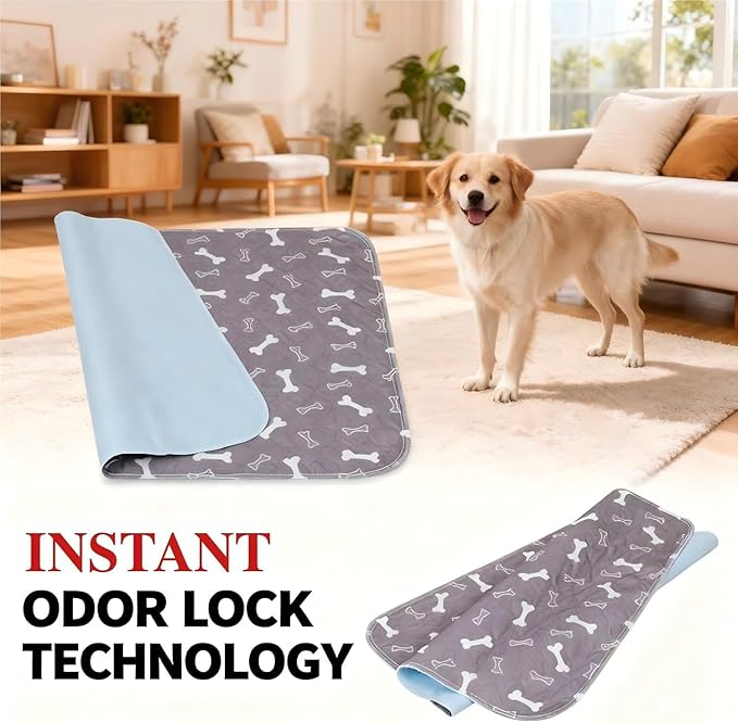 Puppy Pads with pheromones, 2026 Upgraded Washable Puppy Pads for Dogs & Cats, Pee Pad - Leak & Odor Waterproof, Non-Slip Base, Easy to Clean & Reusable (Brown-B, S: 15.7" × 23.6")