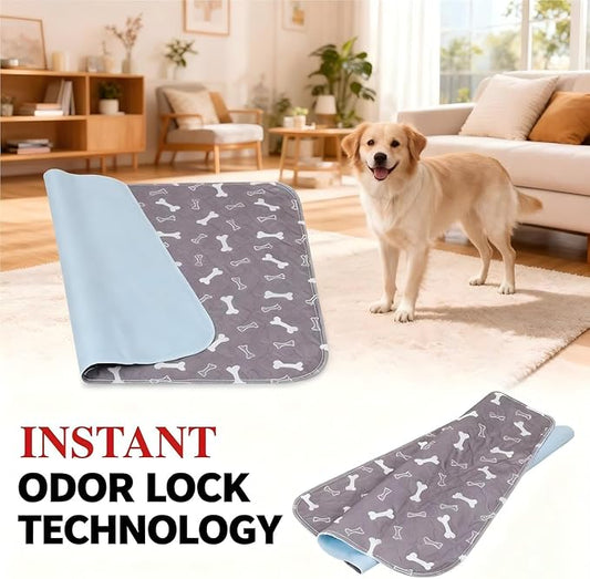 Puppy Pads with pheromones, 2026 Upgraded Washable Puppy Pads for Dogs & Cats, Pee Pad - Leak & Odor Waterproof, Non-Slip Base, Easy to Clean & Reusable (White, S: 15.7" × 23.6")