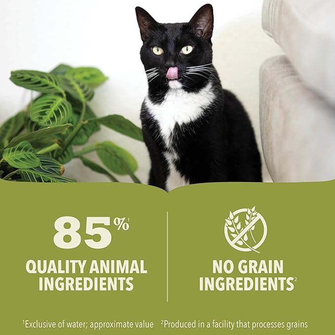 ACANA Premium Pate Wet Cat Food in Bone Broth Beef Chicken + Tuna Recipe 3oz Cans (24 count)