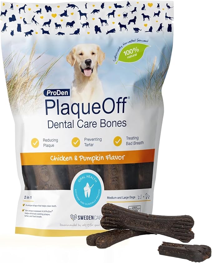 ProDen PlaqueOff Dental Bones Chicken & Pumpkin 17 Ounce