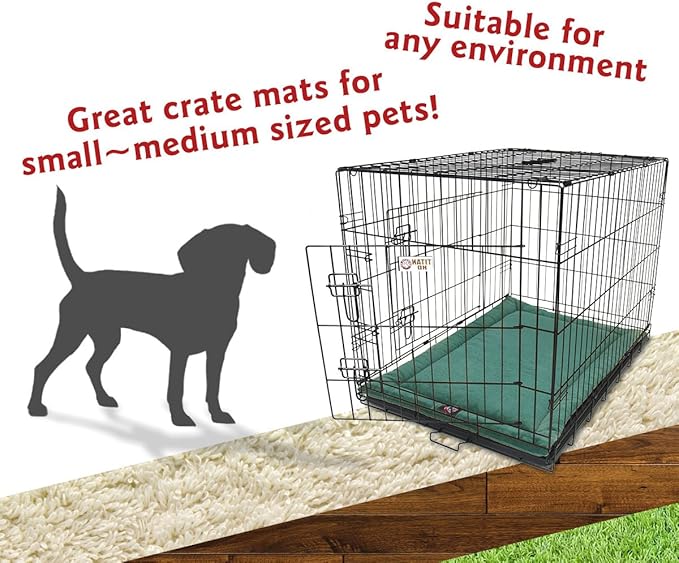 Majestic Pet Orthopedic Memory Foam Dog Crate Mat - Plush Pet Bed Pad for Crates & Kennels | USA Crafted | 30"x21" Villa Marine