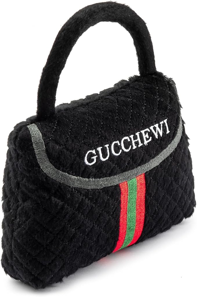 Dog Diggin Designs Runway Pup Collection | Unique Squeaky Parody Plush Dog Toys – Haute Couture Purses & Handbags