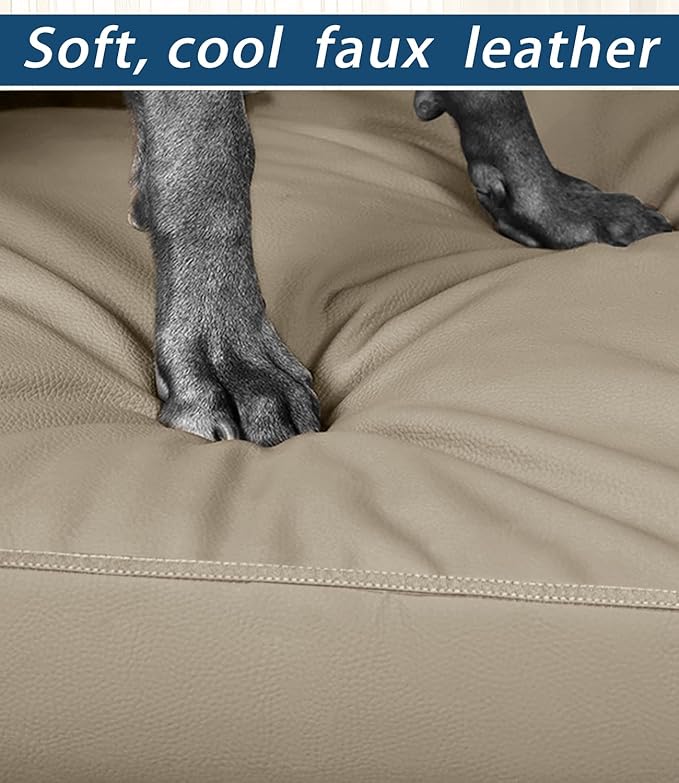 Waterproof Dog Bed for Crate, Hair Resistant Dog Beds with Washable Covers, Easy Clean Orthopedic Egg Crate Foam Pet Mat