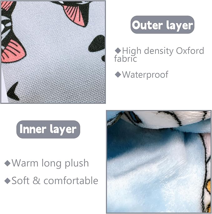 Sugar Gliders Sleeping Pouch Bag Hamster Cotton Hanging Flannel Warm Bed Hideout with Hooks Glove Small Pet Nest Bed for Rat Squirrel Hedgehog,Silver