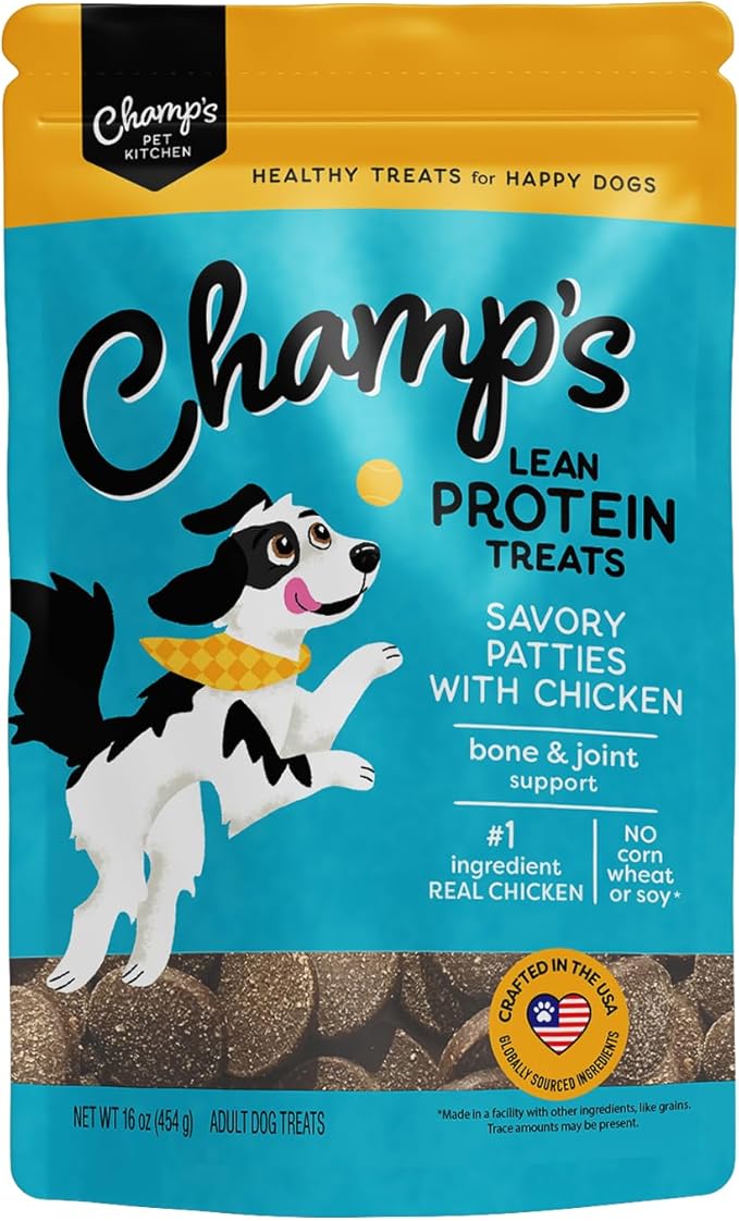 Soft Healthy Dog Treats for Joint Support & Training Snacks Made with Glucosamine, Chondroitin Sulfate & New Zealand Green Mussel - Savory Chicken - 16 oz