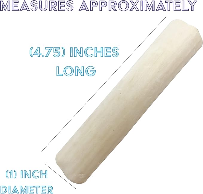 by M&M 5500 Natural Sola Log PK4 - Handcut Sola Wood Bird Foot Toys, Lightweight Chewable Logs, All Natural, Easy for Pets to Shred with Beaks and Feet, Great of Birds