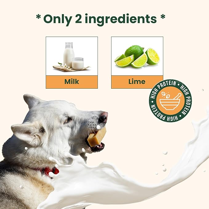100% Natural Himalayan Yak Cheese for Dogs - Mega (Pack of 5) - Sourced from Pristine Himalayan Foothill, Rawhide-Free, NO preservatives
