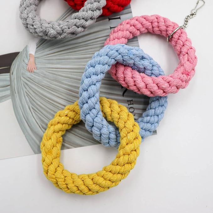 2 Pack Sugar Glider Hanging Three-Ring Climbing Toys, Colorful Sugar Glider Swing Toys, Sugar Glider Hamster Rats Toys, Cage Accessories for Sugar Glider Ferret Hamster Squirrel Chinchilla Parrots