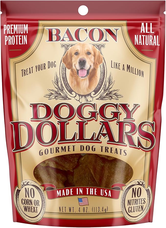 – Natural Gourmet Bacon Dog Treats (4oz)