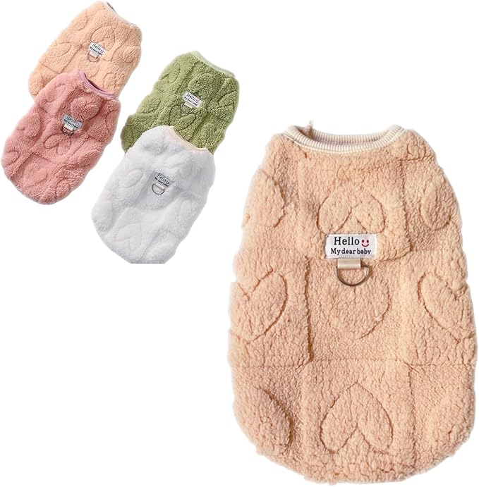 Warm Cat Apparel Cute Fluffy Cat Sweatshirt Cartoon Kitten Winter Coat Pullover Soft Skin-Friendly Knitwear (Large, Yellow)