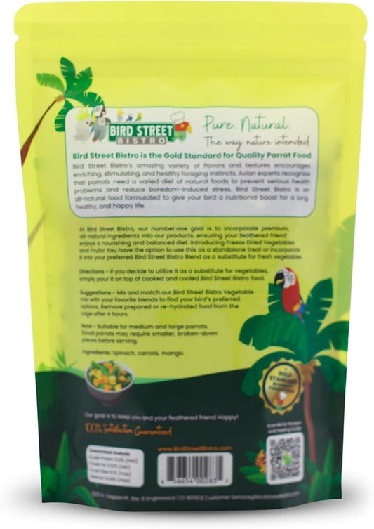 Parrot Food - Parakeet & Cockatiel Food - Cooks in 3-15 min with Natural & Organic Grains, Legumes, Non-GMO Fruits, Vegetables & Health Spices