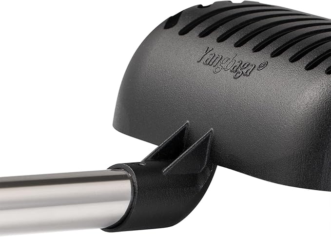 Yangbaga Metal Cat Litter Scoop with Deep Shovel&Long Handle,Detachable Stainless Steel Non-Stick Litter Sifter with Foam Padded Grip, No Bending Back Heavy Duty Cat Litter Scooper