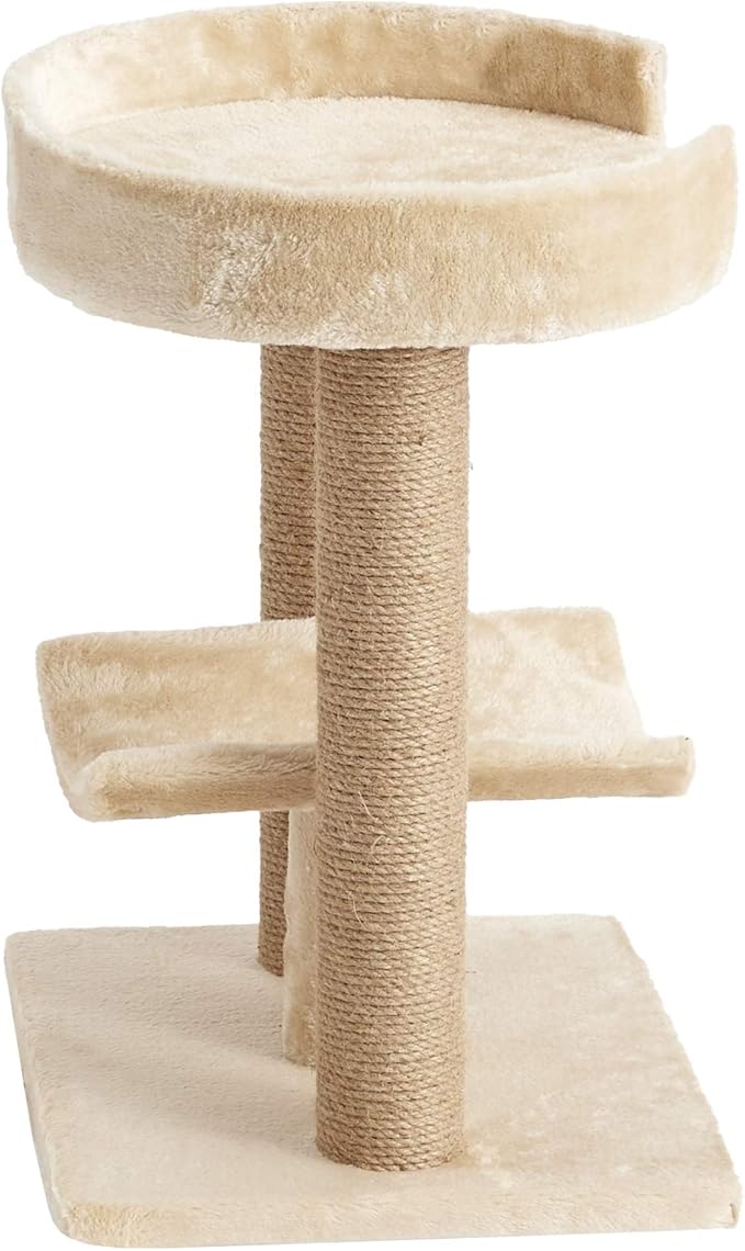 Two by Two Providence - Beige Scratching Post Cat Furniture - 21.1 in. Tall
