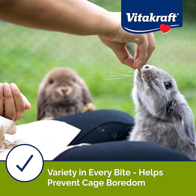 Vitakraft Menu Premium Rabbit Food - Alfalfa Pellets Blend - Vitamin and Mineral Fortified, Carrots,Greens,Grains,Fruits, 5 Lb