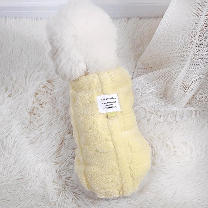 Warm Cat Apparel Cute Fluffy Cat Sweatshirt Cartoon Kitten Winter Coat Pullover Soft Skin-Friendly Knitwear (X-Large, Blue)