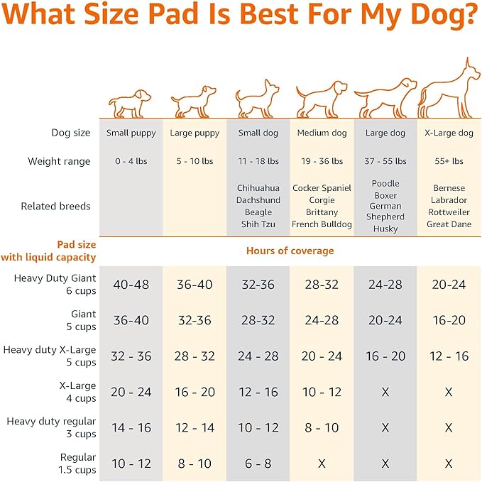Amazon Basics Basic Disposable Dog Training Pads 30 Pack