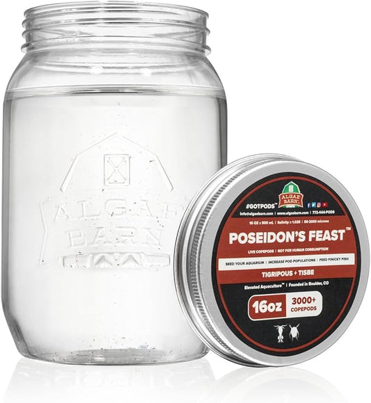 Poseidon's Feast :: Live Marine Copepods - 3000+ Tisbe & Tigriopus Pods for Mandarin & Finicky Fish (16oz)