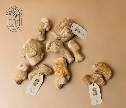 Coffee Wood Toys for Dog- Gorilla Chew, Natural Dog Bone Alternative, Durale, Long Lasting Wood Chew for Dogs… (L)
