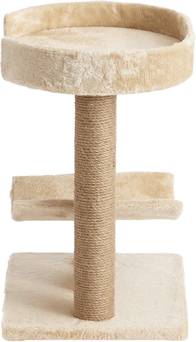 Two by Two Providence - Beige Scratching Post Cat Furniture - 21.1 in. Tall