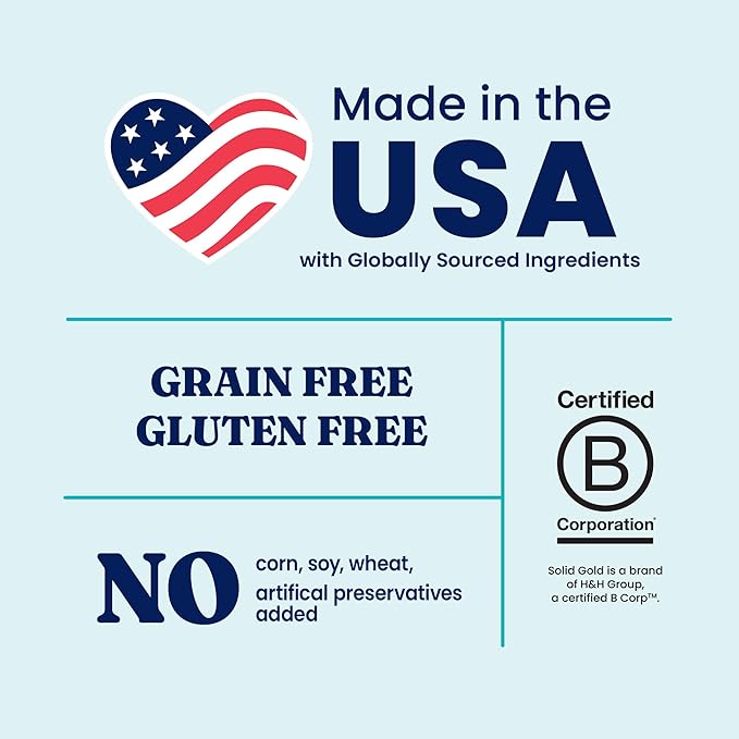 Solid Gold Toy & Small Breed Dry Dog Food Small Bites – Real Chicken, Grain Free Gluten Free, High Fiber Healthy Kibble w/Probiotics for Gut Health & Digestion Support – NutrientBoost™ – 3.75LB
