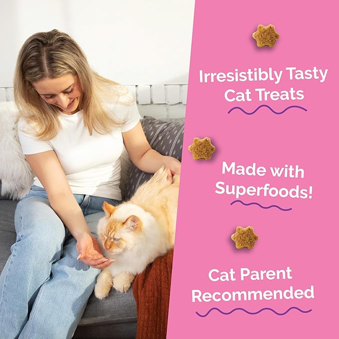 Fruitables Cat Treats, Healthy Treats For Cats, Low Calorie and Packed with Protein, Crunchy Biscuits, Free of Wheat, Corn and Soy, Made with Real Tuna and Pumpkin, 2.5oz