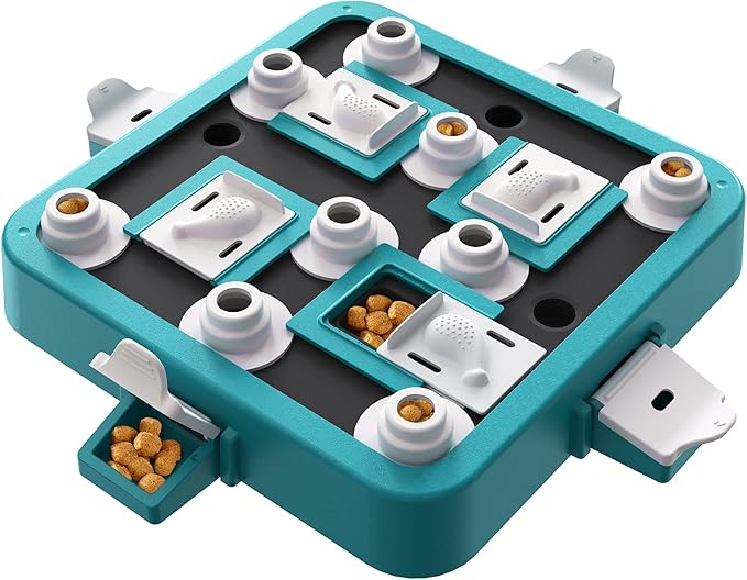 Dog Puzzle Toy, Food Treat Feeder, Mental Stimulation, Green