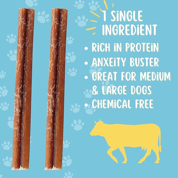 hotspot pets Bully Sticks 6 Inch- 10 Pack- Premium Natural Long Lasting Bully Sticks for Medium Dogs Beef Pizzle Treats - Low Odor, Grain Free Fully Digestible Rawhide Alternative Stix