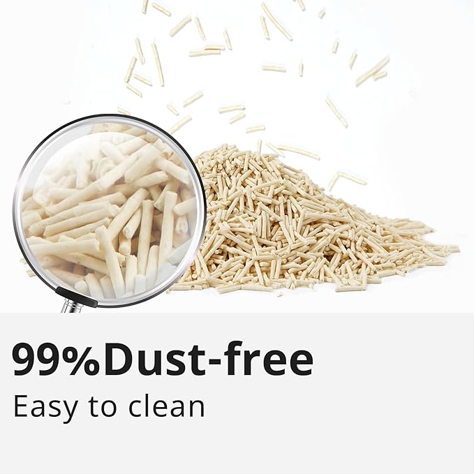 Tofu Cat Litter 11.2LB(5.6lb×2bag) Clumping, 100% Natrual Raw Materials, Clumping,Flushable,Ultra Absorbent and Fast Drying,Solubility in Water,Really Dust-Free,Less Scattering