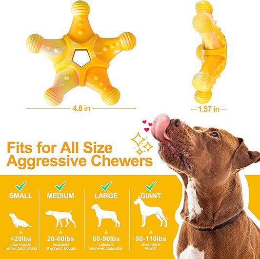 KXK Indestructible Dog Toys for Aggressive Chewers, Tough Dog Chew Toys for Large Medium Breed, Dog Bones Chew Toys for Super Chewer