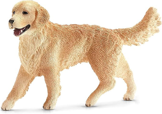 Schleich Farm World - Farm Animal Toys for Kids and Toddlers - Golden Retriever Toy Dog Figurine - Ages 3+